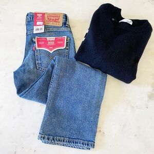 Levi’s Jean and Zara Sweater Bundle, Kids Size 10, Brand New!